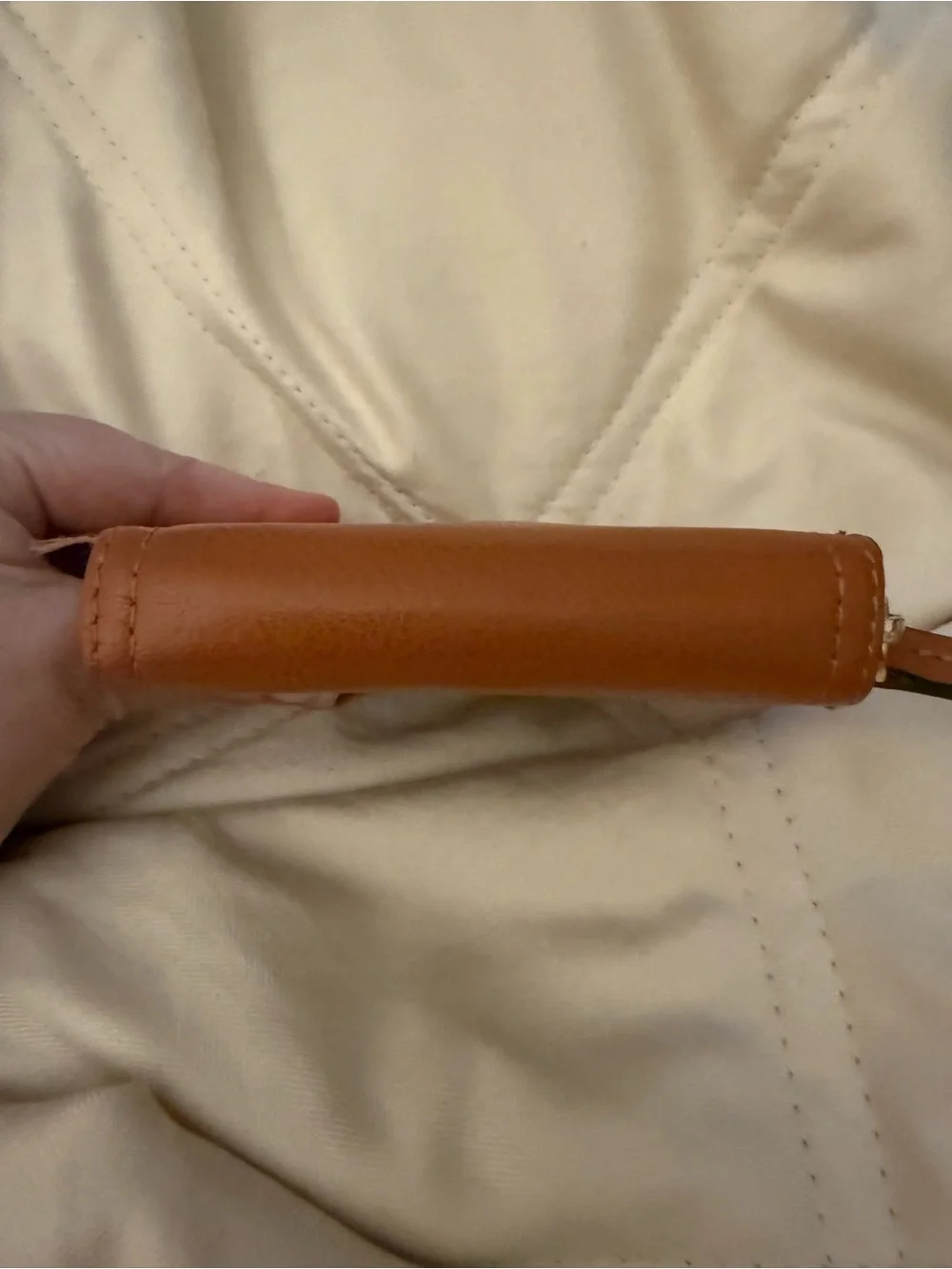 Lodis zip around Tan Leather mini Wallet great wallet